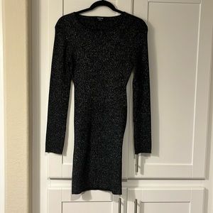 Black glitter dress, XL